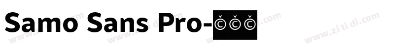 Samo Sans Pro字体转换